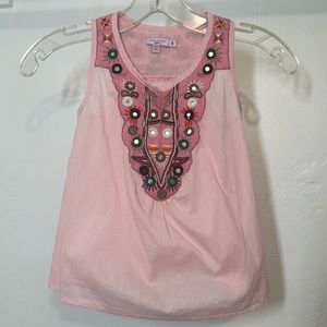 Girls Calypso Pink Blouse Size 6 Girls